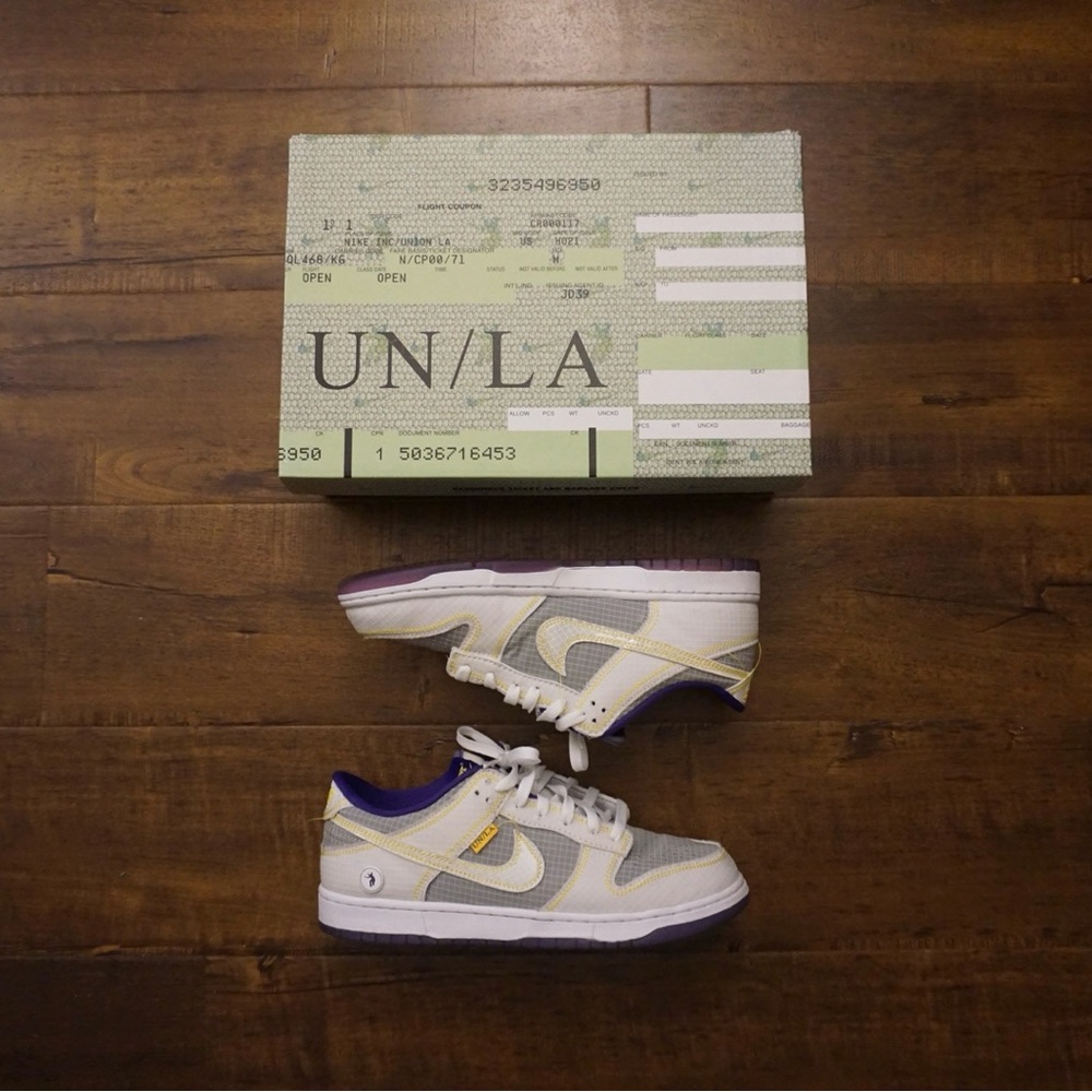 Nike Dunk Low Union Passport Pack “Court Purple” Size 9 USED